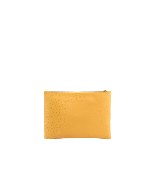 Unisex 'Nkosazana' Zip Clutch | Yellow