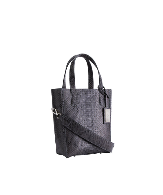 Anthracite Python | Mini Crossbody 'Ntombi' Tote