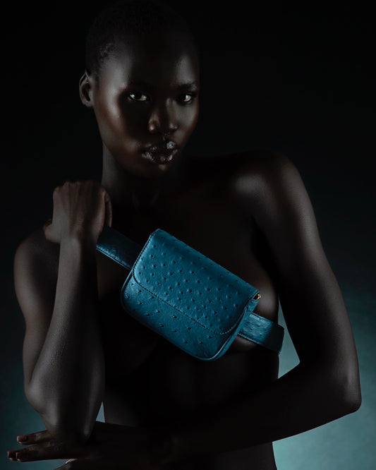 'Madalitso' Belt Bag | Dusty Blue
