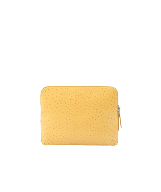 Large Zip Around Clutch | Yellow