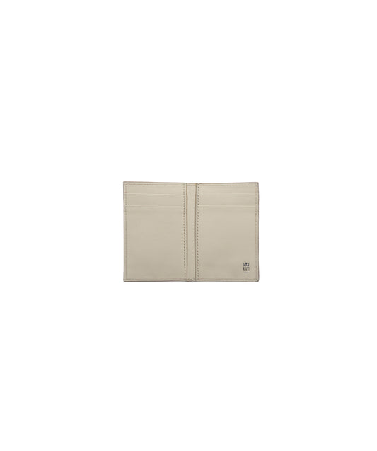 Folded Card Holder | Python Leather | Natural