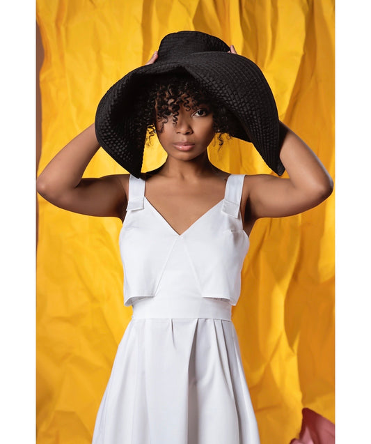 A-line dress | Poplin